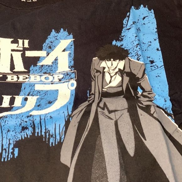 Cowboy Bebop Spike Anime Opening Credits Officially Licensed Adult T-Shirt - Picture 8 of 8